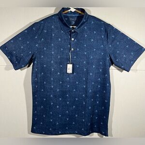 johnnie-O Shaka Printed Golf Polo Lake Performance Youth Boys Size 16 Shirts NWT